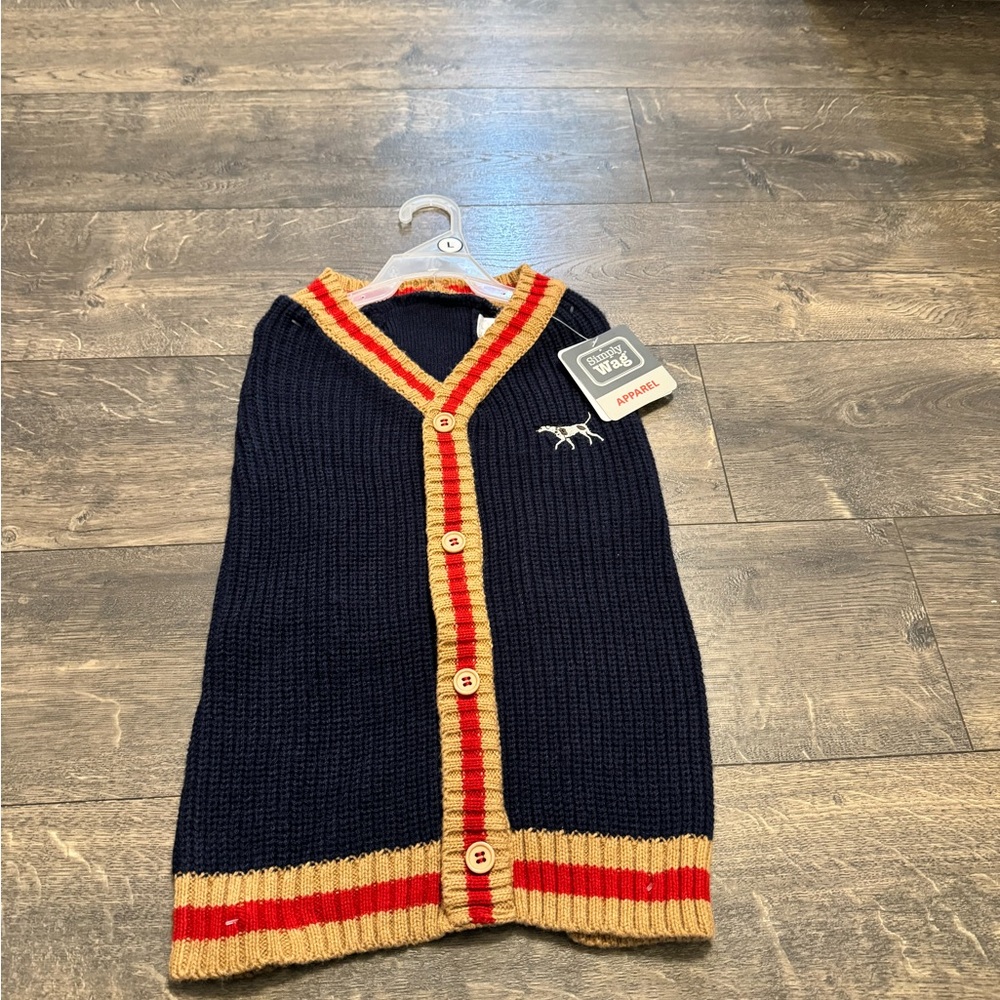 Simply Wag Dog Sweater‎ SZ LG NWT